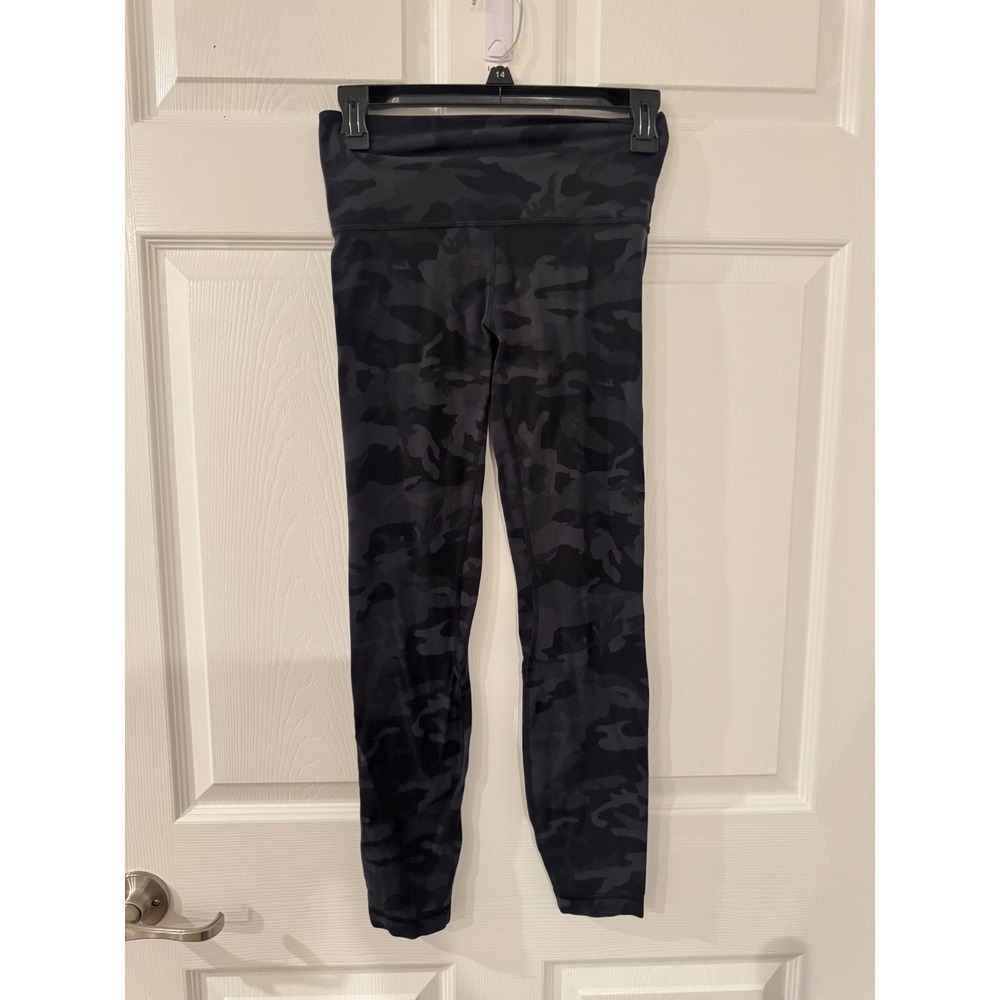 Lululemon Align High Rise‎ Leggings Camo Deep Coal Multi Size 4 25" Inseam